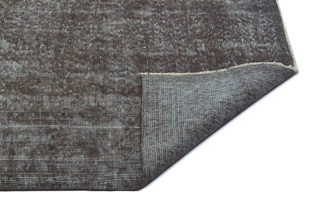 Gray Over Dyed Vintage Rug 5&#39;8&#39;&#39; x 8&#39;11&#39;&#39; ft 172 x 272 cm