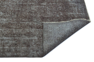 Gray Over Dyed Vintage Rug 5'8'' x 8'11'' ft 172 x 272 cm