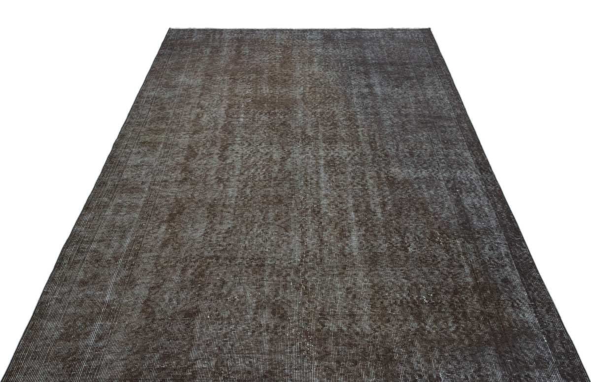 Gray Over Dyed Vintage Rug 5&#39;8&#39;&#39; x 8&#39;11&#39;&#39; ft 172 x 272 cm