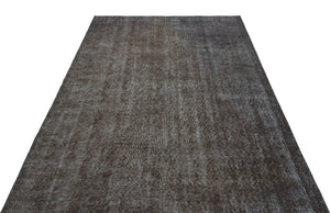 Gray Over Dyed Vintage Rug 5'8'' x 8'11'' ft 172 x 272 cm