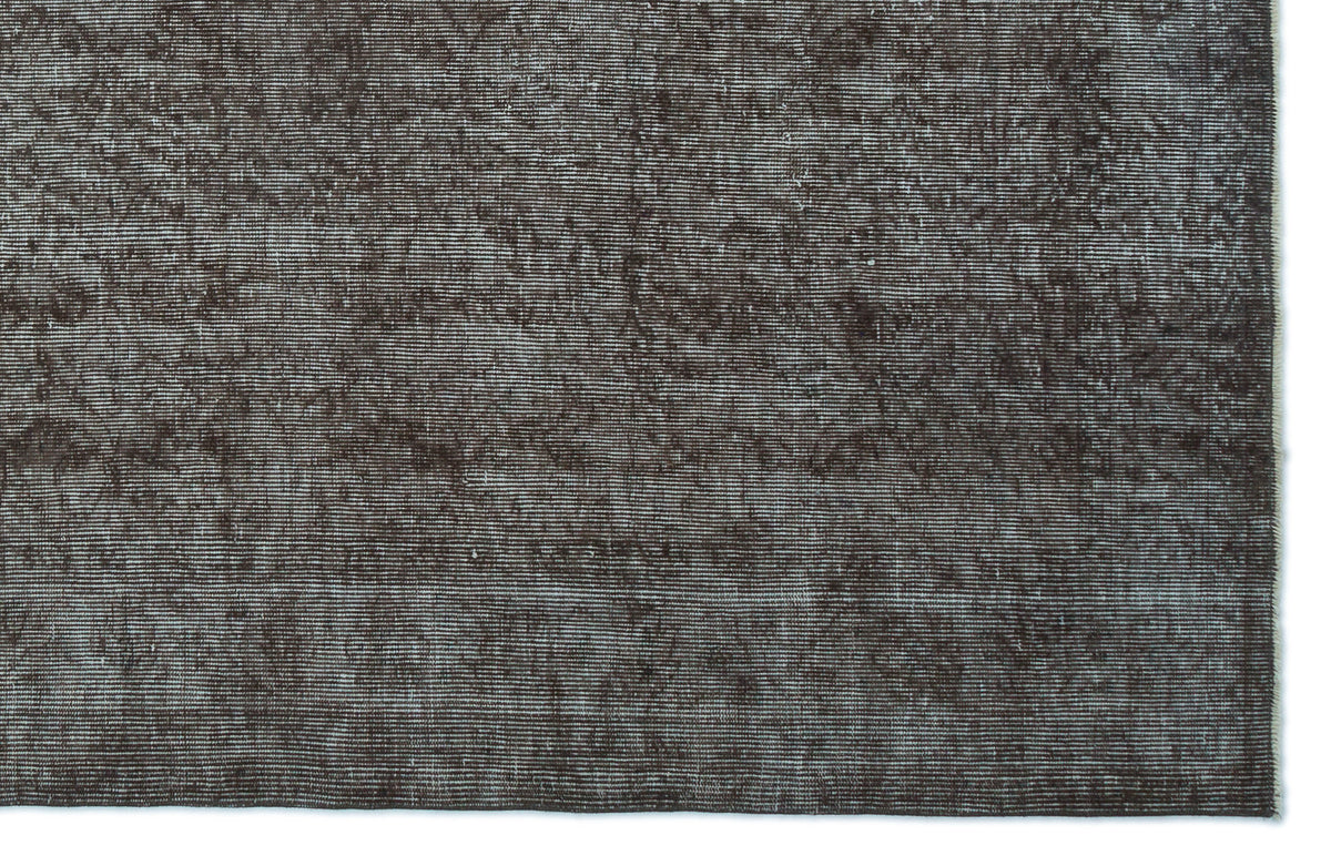 Gray Over Dyed Vintage Rug 5&#39;8&#39;&#39; x 8&#39;11&#39;&#39; ft 172 x 272 cm