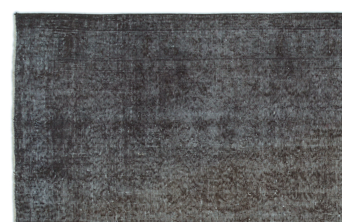 Gray Over Dyed Vintage Rug 5&#39;8&#39;&#39; x 8&#39;11&#39;&#39; ft 172 x 272 cm