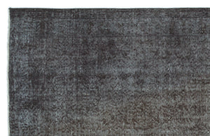 Gray Over Dyed Vintage Rug 5'8'' x 8'11'' ft 172 x 272 cm
