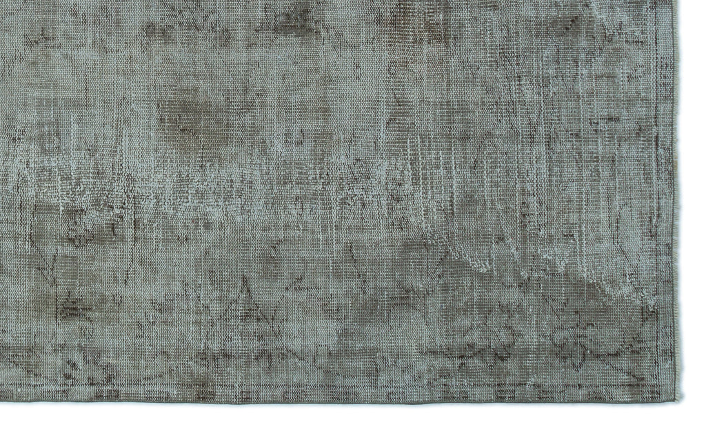 Gray Over Dyed Vintage Rug 5'5'' x 8'12'' ft 166 x 274 cm