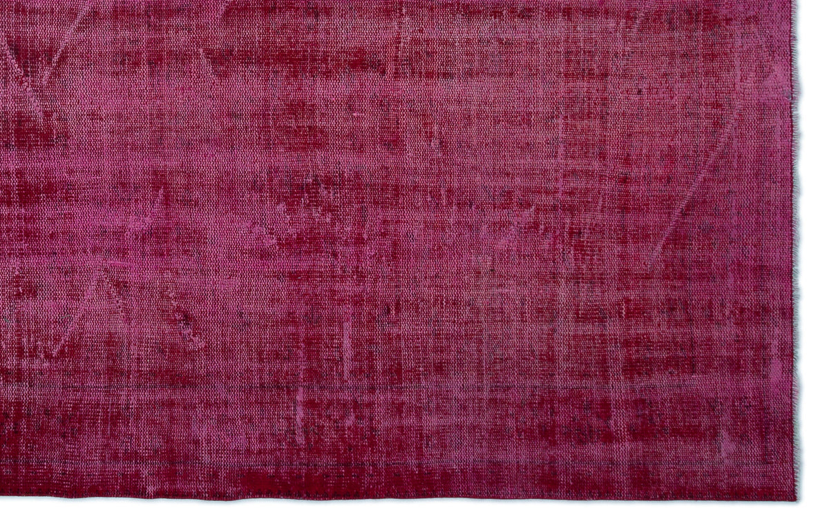 Red Over Dyed Vintage Rug 5&#39;9&#39;&#39; x 9&#39;1&#39;&#39; ft 176 x 277 cm