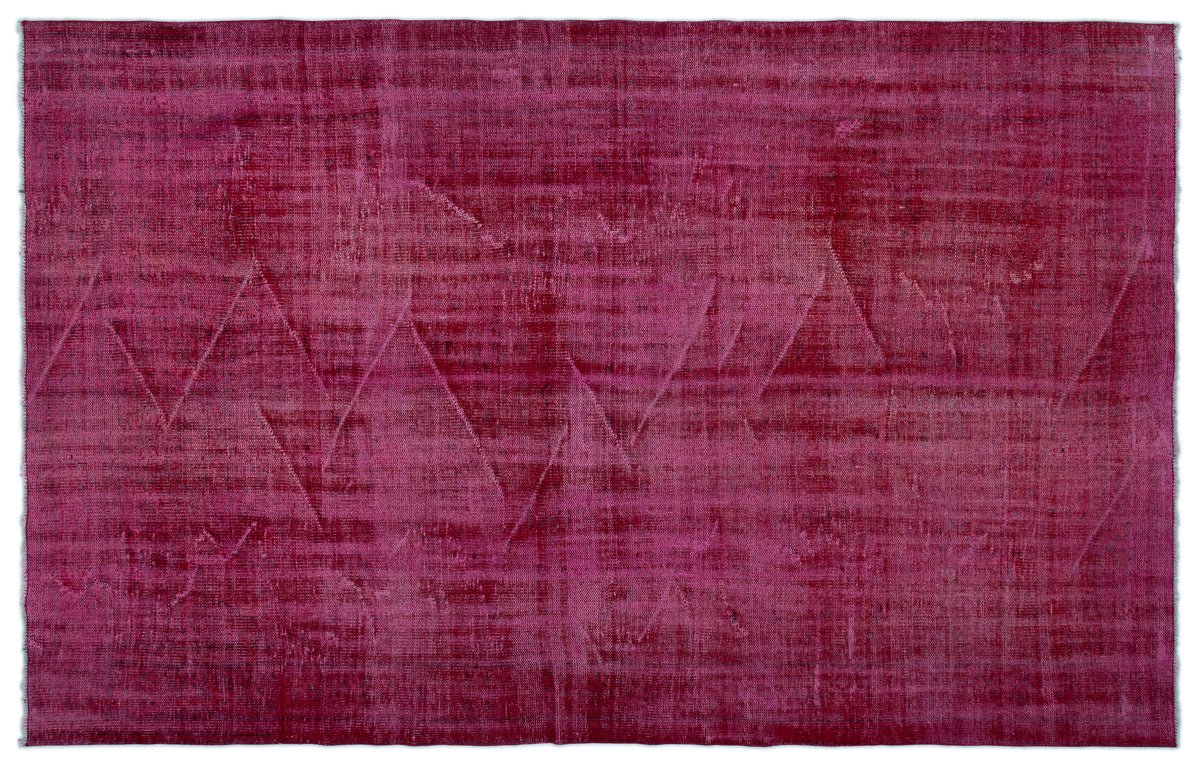 Red Over Dyed Vintage Rug 5&#39;9&#39;&#39; x 9&#39;1&#39;&#39; ft 176 x 277 cm