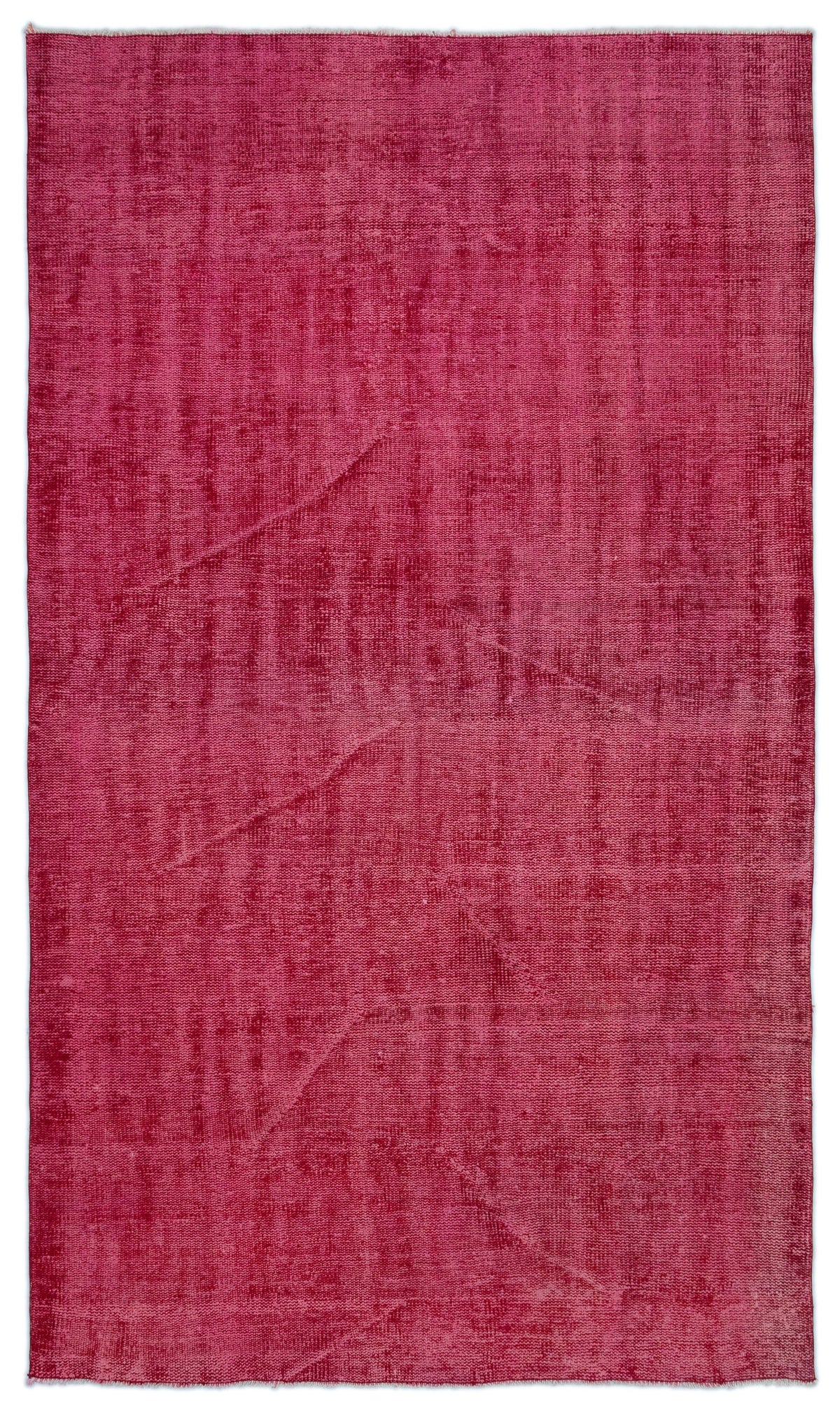 Red Over Dyed Vintage Rug 5&#39;3&#39;&#39; x 9&#39;0&#39;&#39; ft 161 x 275 cm
