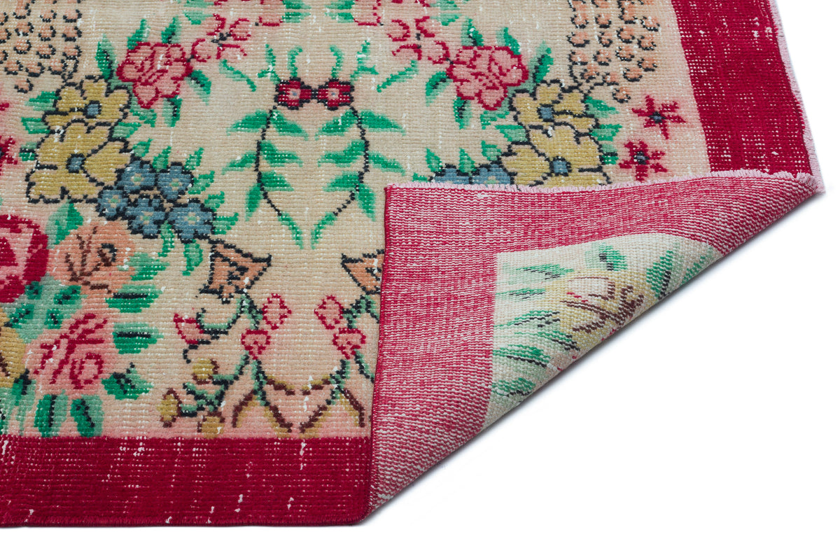 Retro Over Dyed Vintage Rug 5&#39;4&#39;&#39; x 8&#39;11&#39;&#39; ft 163 x 272 cm