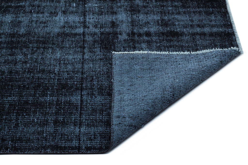 Black Over Dyed Vintage Rug 5'9'' x 10'6'' ft 176 x 320 cm