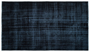 Black Over Dyed Vintage Rug 5'9'' x 10'6'' ft 176 x 320 cm