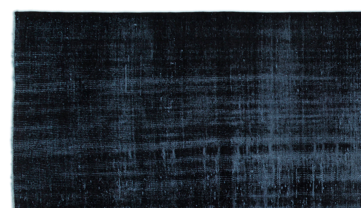 Black Over Dyed Vintage Rug 5&#39;9&#39;&#39; x 10&#39;6&#39;&#39; ft 176 x 320 cm