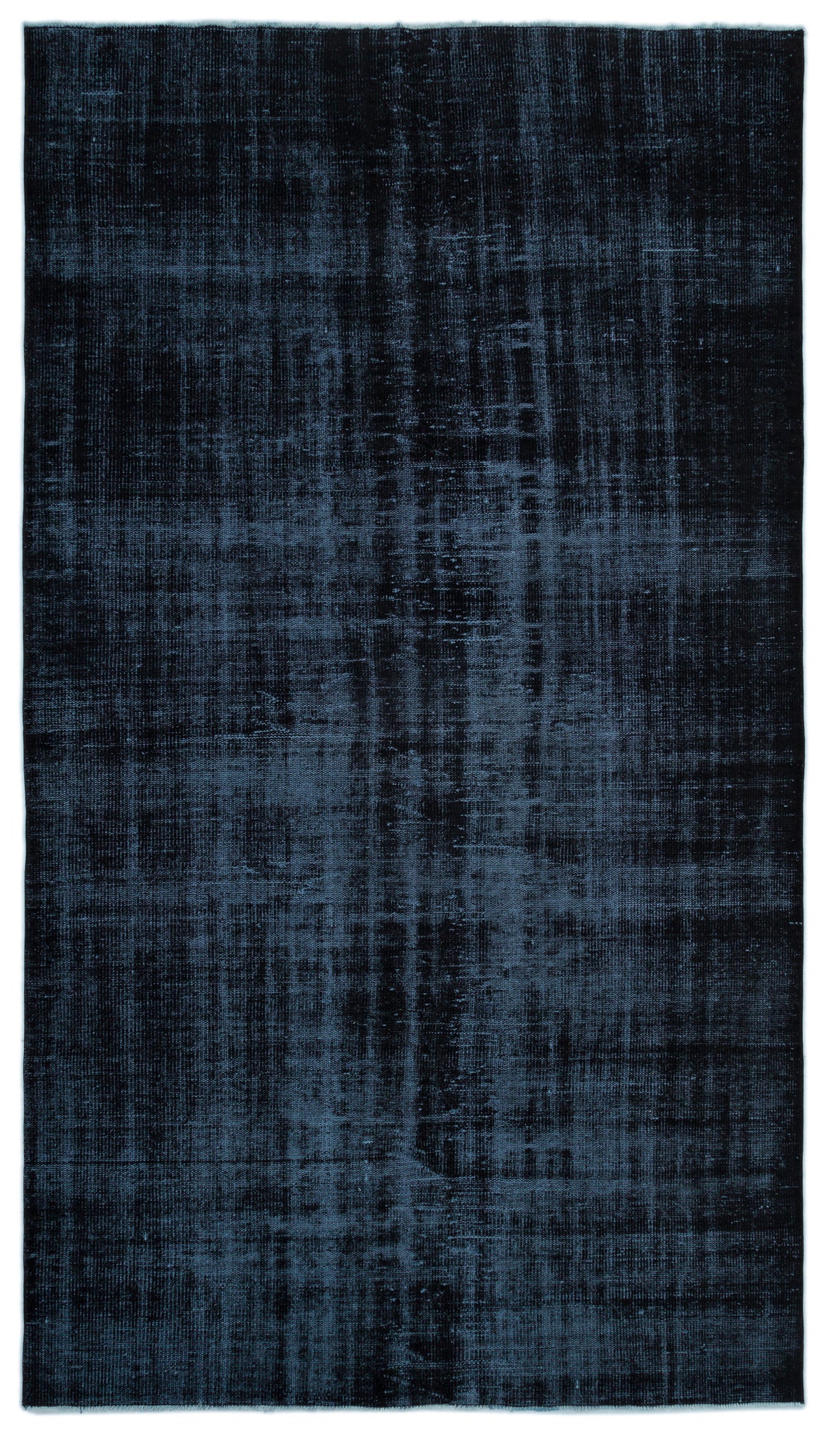 Black Over Dyed Vintage Rug 5&#39;9&#39;&#39; x 10&#39;6&#39;&#39; ft 176 x 320 cm
