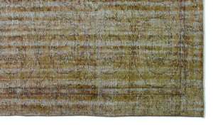 Retro Over Dyed Vintage Rug 5'4'' x 9'3'' ft 162 x 282 cm