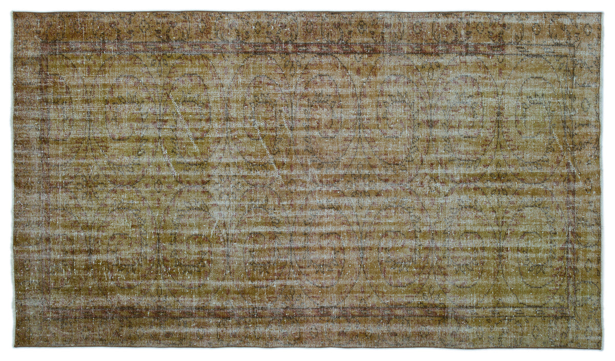 Retro Over Dyed Vintage Rug 5&#39;4&#39;&#39; x 9&#39;3&#39;&#39; ft 162 x 282 cm