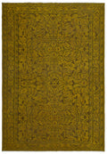 Yellow Over Dyed Vintage Rug 6'0'' x 8'8'' ft 184 x 265 cm