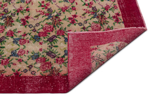 Naturel Over Dyed Vintage Rug 5'5'' x 8'6'' ft 164 x 258 cm