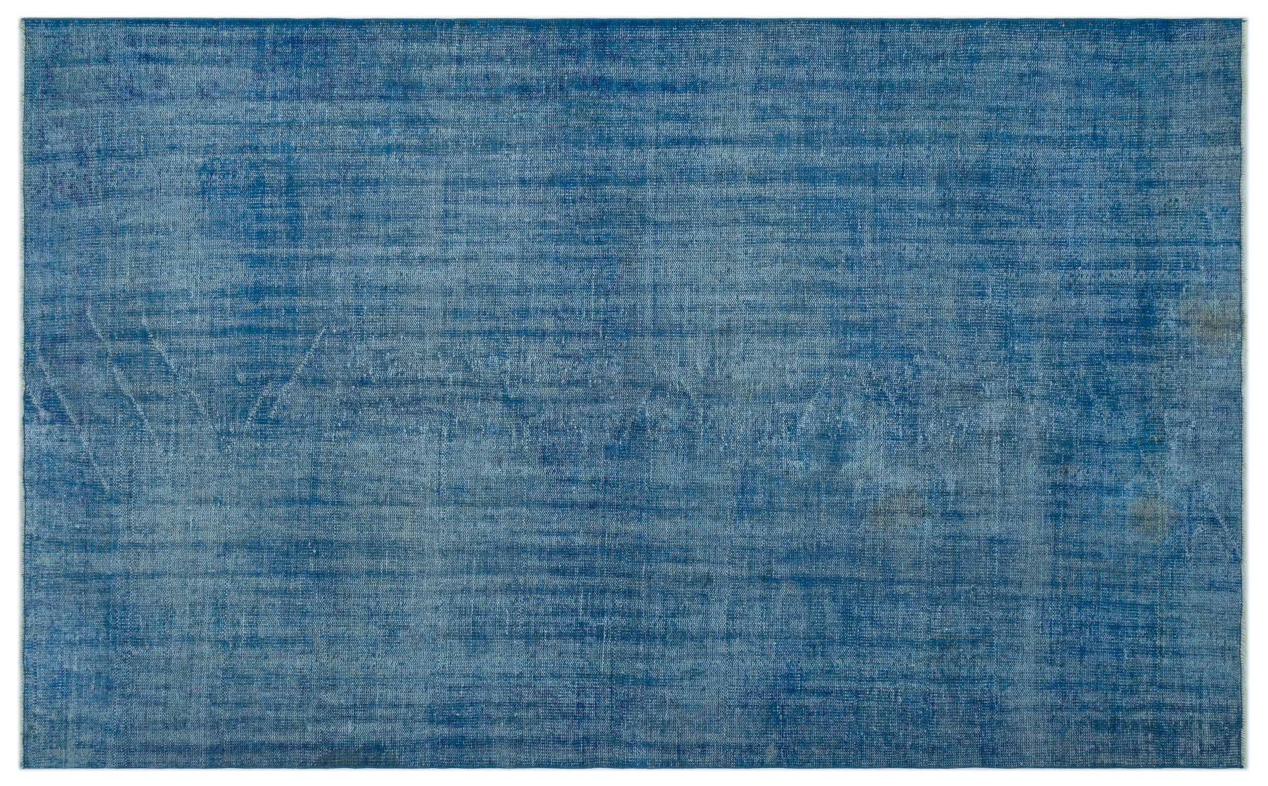 Blue Over Dyed Vintage Rug 6'0'' x 9'9'' ft 183 x 296 cm