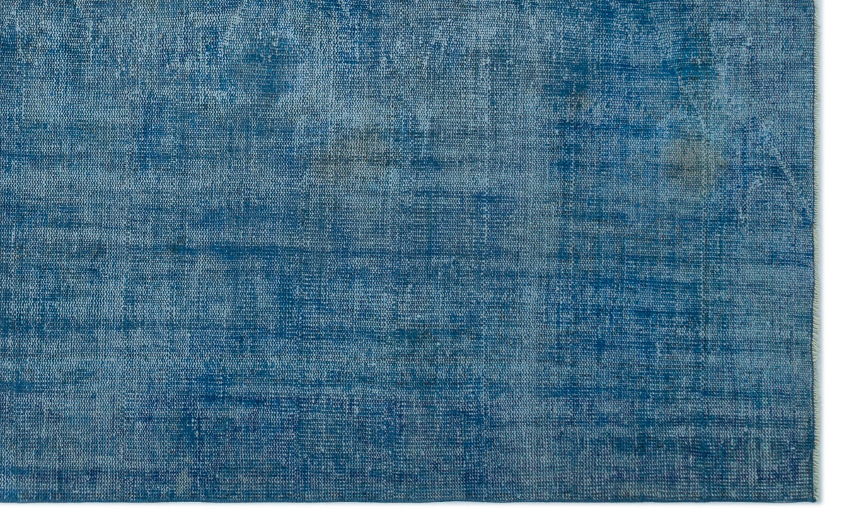 Blue Over Dyed Vintage Rug 6&#39;0&#39;&#39; x 9&#39;9&#39;&#39; ft 183 x 296 cm
