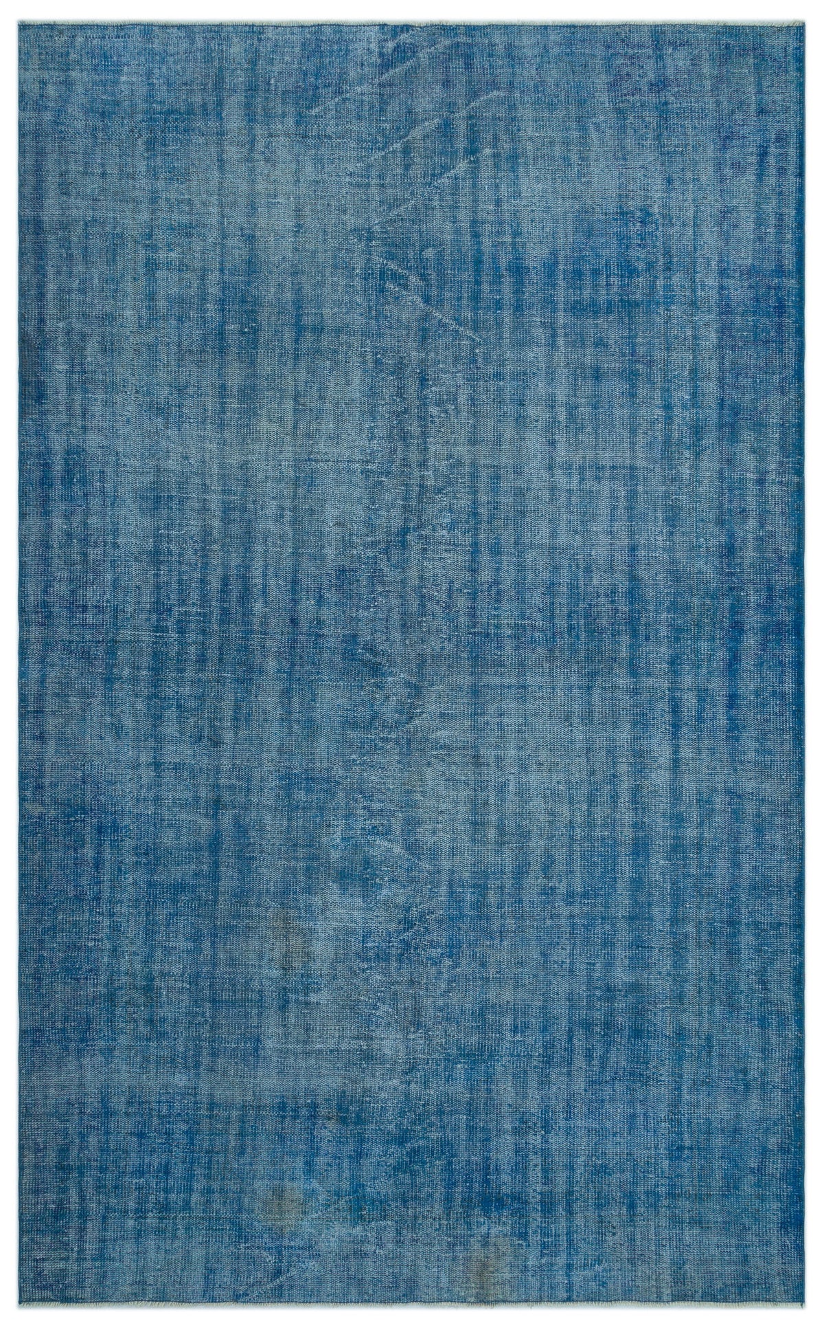Blue Over Dyed Vintage Rug 6&#39;0&#39;&#39; x 9&#39;9&#39;&#39; ft 183 x 296 cm
