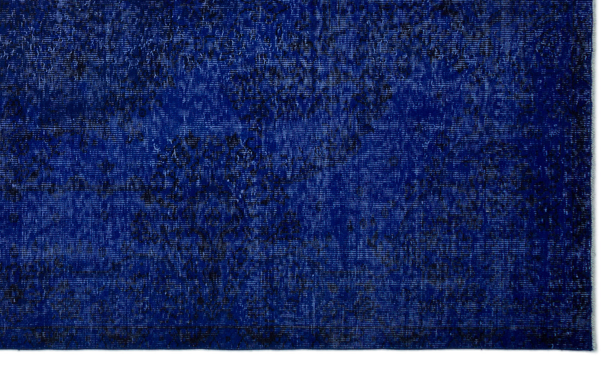 Blue Over Dyed Vintage Rug 6&#39;0&#39;&#39; x 10&#39;2&#39;&#39; ft 183 x 310 cm