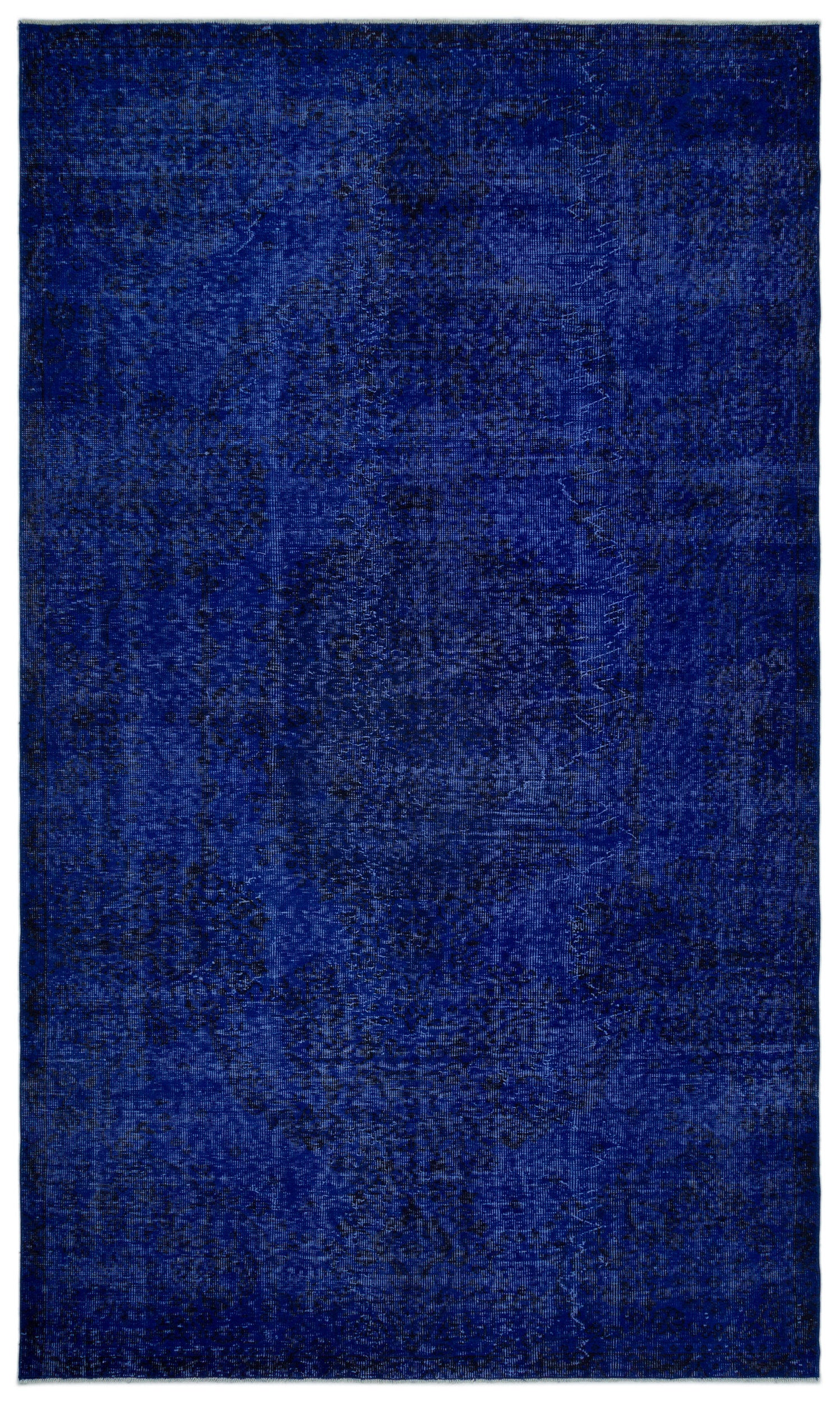 Blue Over Dyed Vintage Rug 6'0'' x 10'2'' ft 183 x 310 cm