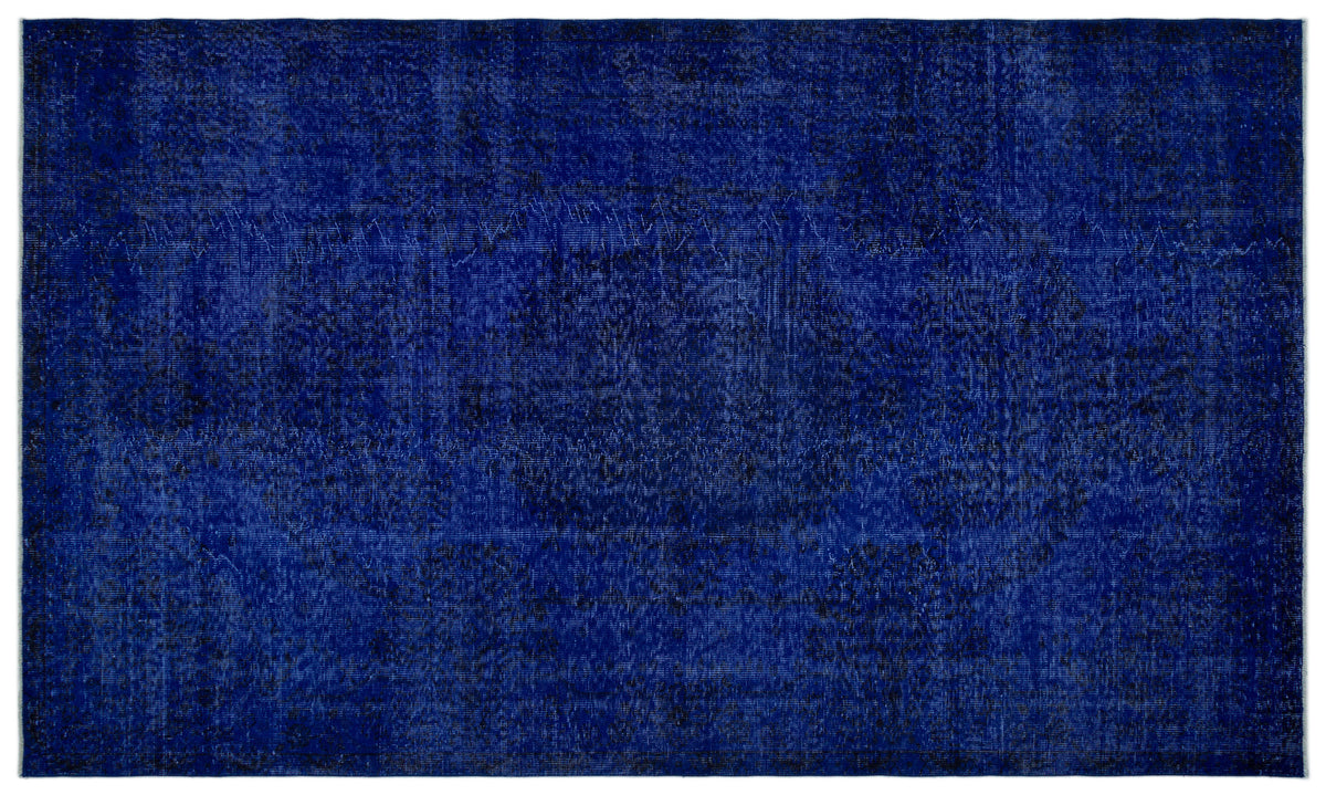 Blue Over Dyed Vintage Rug 6&#39;0&#39;&#39; x 10&#39;2&#39;&#39; ft 183 x 310 cm