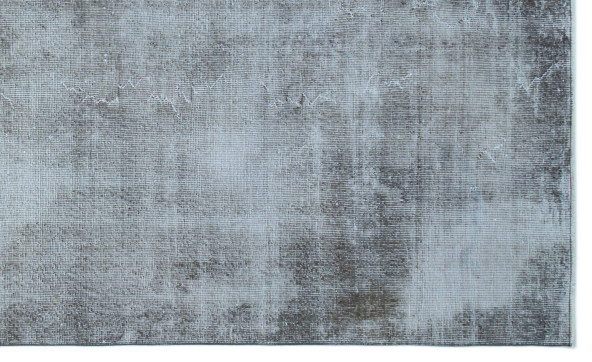 Blue Over Dyed Vintage Rug 5&#39;8&#39;&#39; x 9&#39;3&#39;&#39; ft 173 x 282 cm