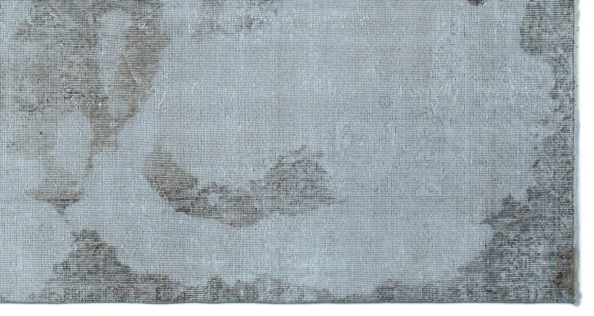 Blue Over Dyed Vintage Rug 4&#39;9&#39;&#39; x 8&#39;12&#39;&#39; ft 146 x 274 cm