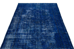 Gray Over Dyed Vintage Rug 5'0'' x 8'5'' ft 153 x 256 cm