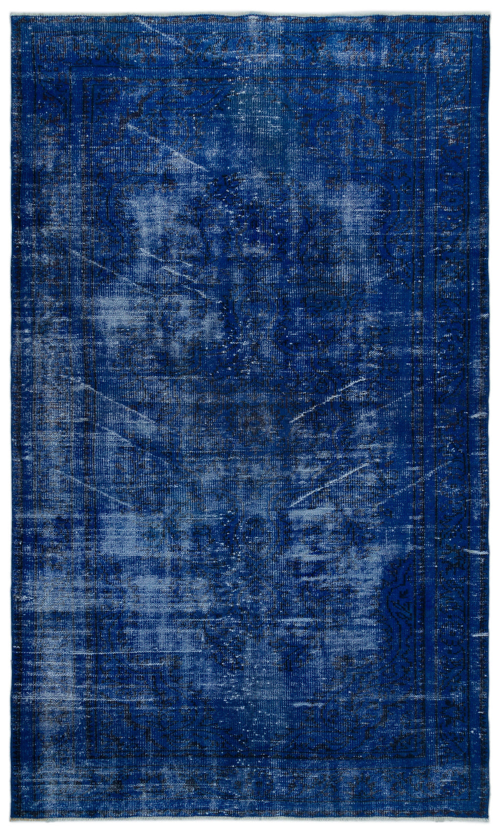 Gray Over Dyed Vintage Rug 5'0'' x 8'5'' ft 153 x 256 cm