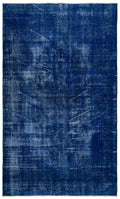 Gray Over Dyed Vintage Rug 5'0'' x 8'5'' ft 153 x 256 cm
