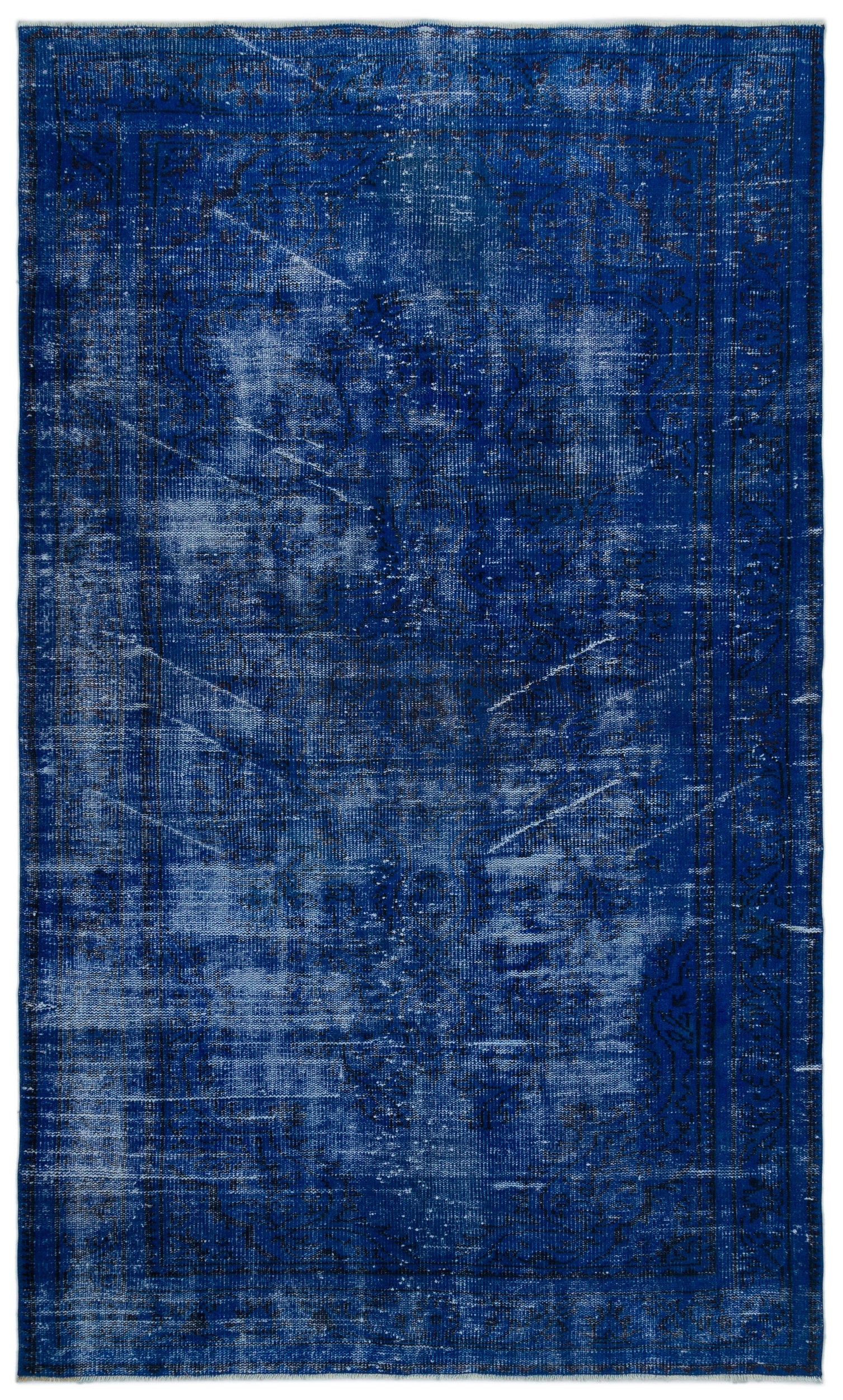 Gray Over Dyed Vintage Rug 5'0'' x 8'5'' ft 153 x 256 cm