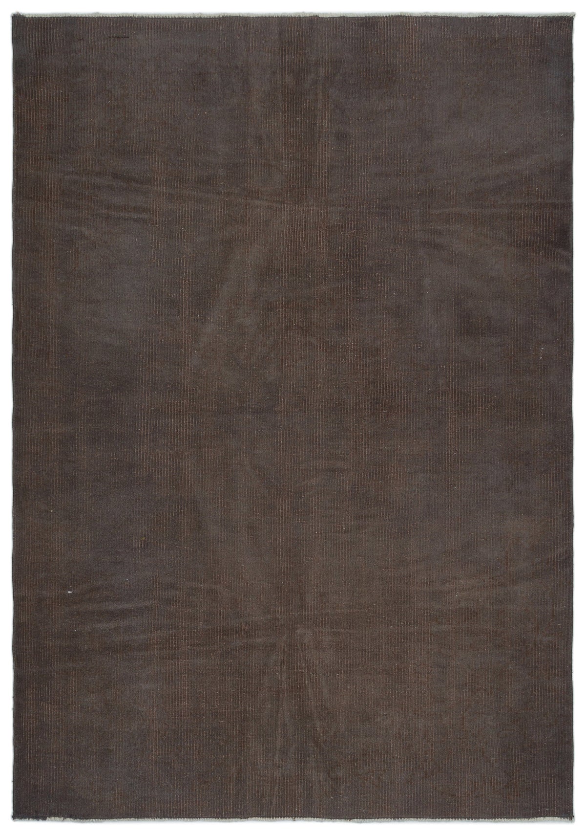 Gray Over Dyed Vintage Rug 5&#39;5&#39;&#39; x 7&#39;8&#39;&#39; ft 165 x 233 cm