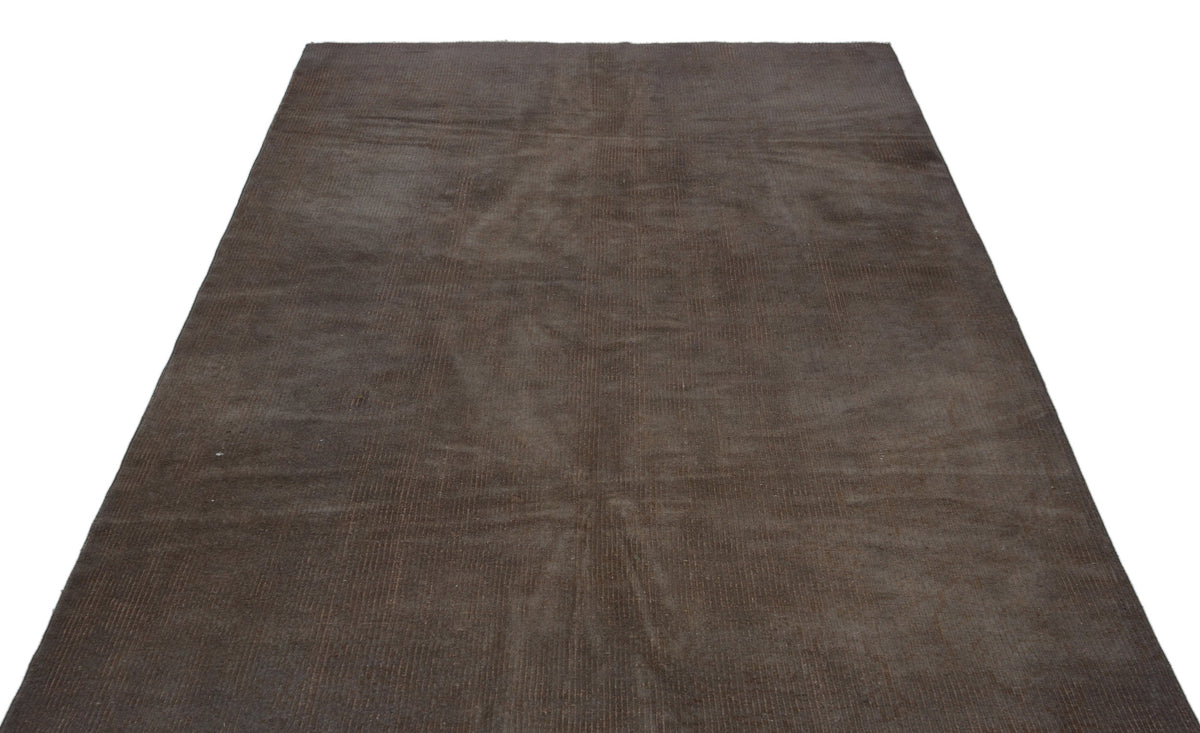 Gray Over Dyed Vintage Rug 5&#39;5&#39;&#39; x 7&#39;8&#39;&#39; ft 165 x 233 cm