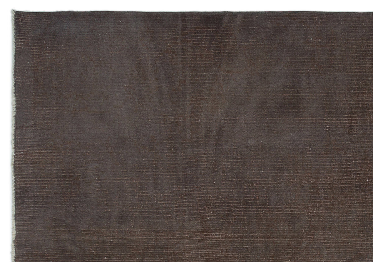 Gray Over Dyed Vintage Rug 5&#39;5&#39;&#39; x 7&#39;8&#39;&#39; ft 165 x 233 cm