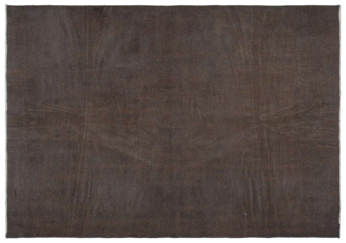 Gray Over Dyed Vintage Rug 5&#39;5&#39;&#39; x 7&#39;8&#39;&#39; ft 165 x 233 cm