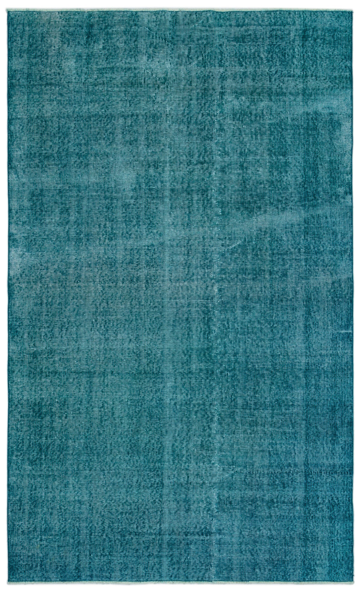 Turquoise  Over Dyed Vintage Rug 5&#39;0&#39;&#39; x 8&#39;4&#39;&#39; ft 153 x 254 cm