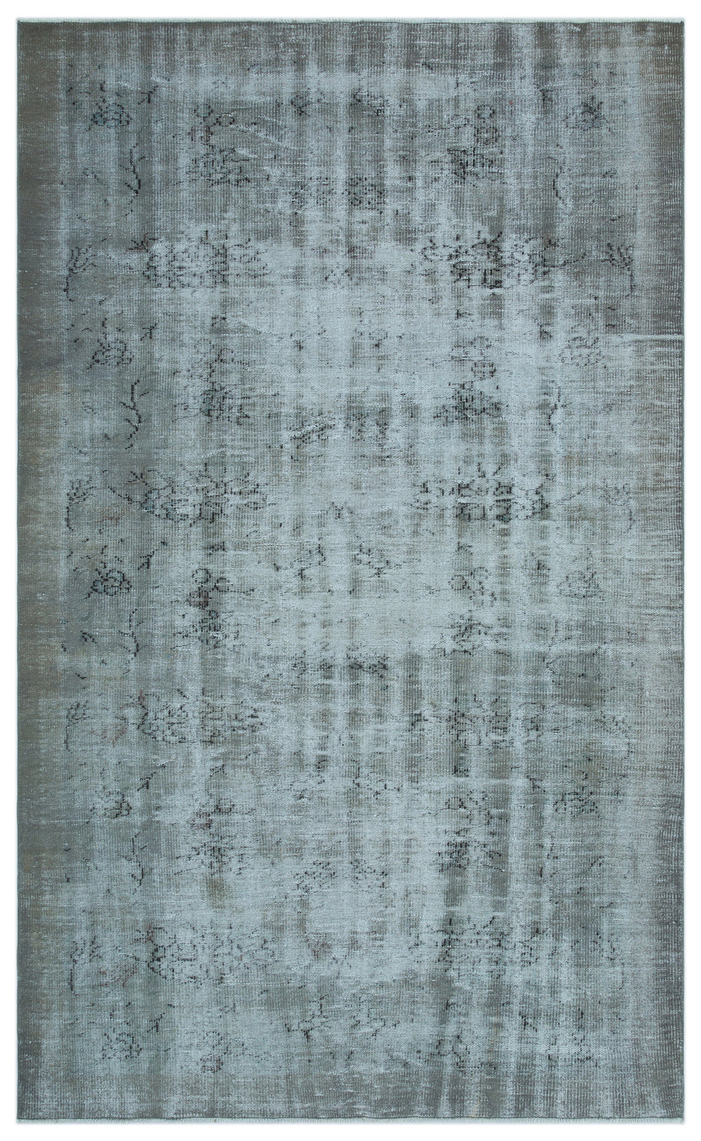 Blue Over Dyed Vintage Rug 6'0'' x 9'10'' ft 183 x 299 cm