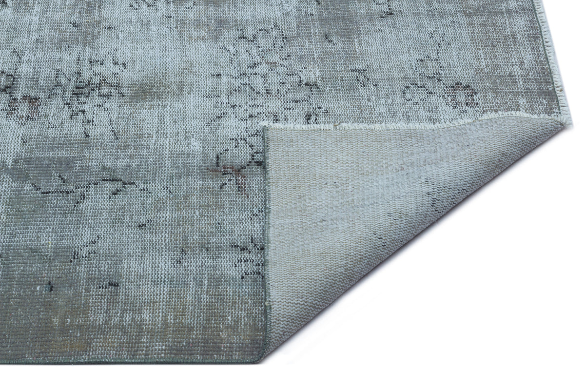 Blue Over Dyed Vintage Rug 6&#39;0&#39;&#39; x 9&#39;10&#39;&#39; ft 183 x 299 cm