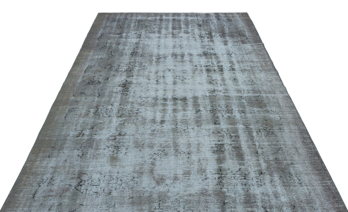 Blue Over Dyed Vintage Rug 6&#39;0&#39;&#39; x 9&#39;10&#39;&#39; ft 183 x 299 cm