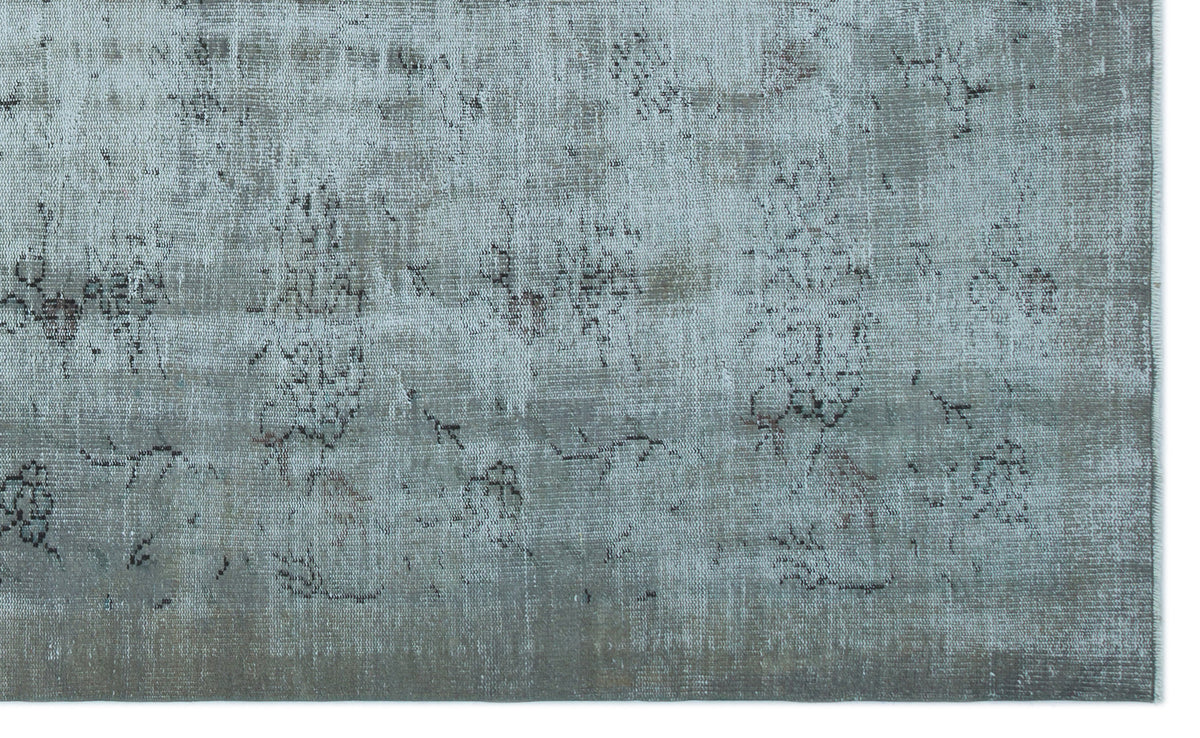 Blue Over Dyed Vintage Rug 6&#39;0&#39;&#39; x 9&#39;10&#39;&#39; ft 183 x 299 cm