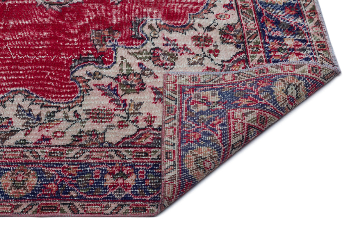 Naturel Over Dyed Vintage Rug 5&#39;5&#39;&#39; x 9&#39;3&#39;&#39; ft 165 x 283 cm