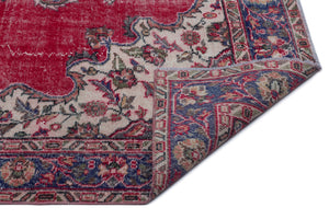 Naturel Over Dyed Vintage Rug 5'5'' x 9'3'' ft 165 x 283 cm