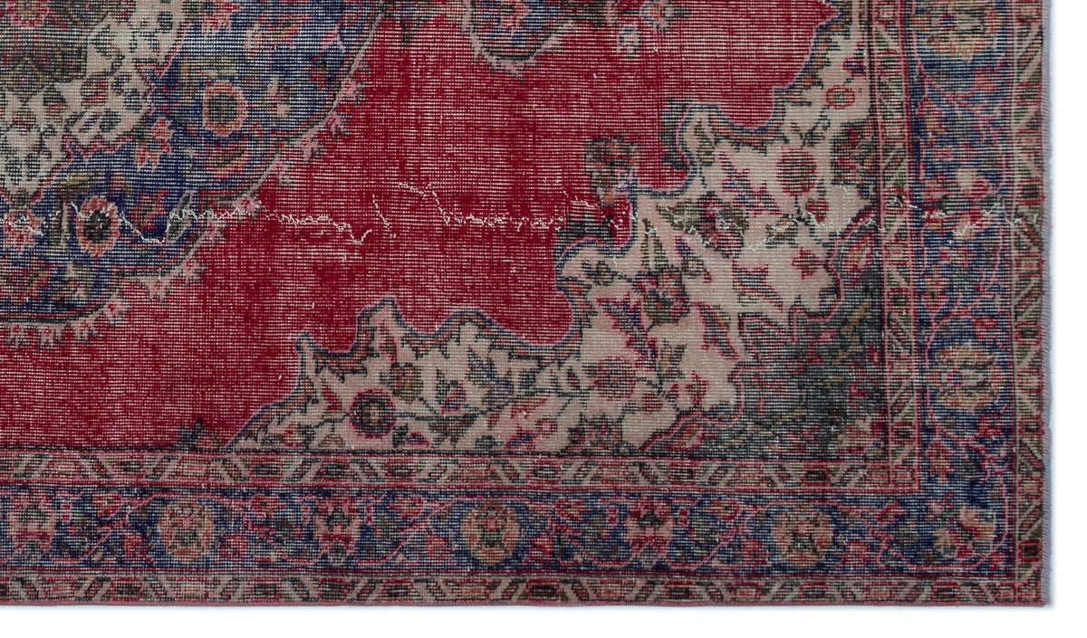 Naturel Over Dyed Vintage Rug 5&#39;5&#39;&#39; x 9&#39;3&#39;&#39; ft 165 x 283 cm