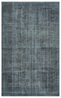 Gray Over Dyed Vintage Rug 5'7'' x 9'6'' ft 171 x 289 cm