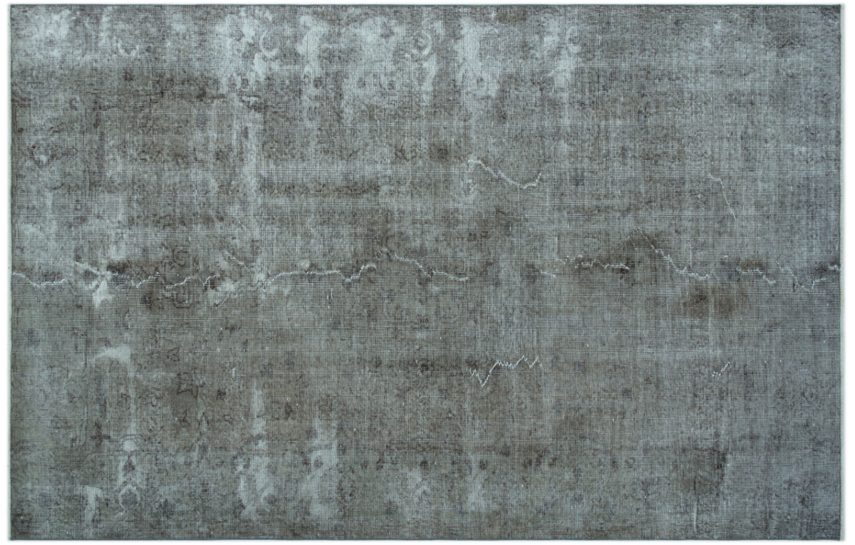 Retro Design Gray Over Dyed Vintage Rug 5&#39;7&#39;&#39; x 8&#39;8&#39;&#39; ft 169 x 263 cm
