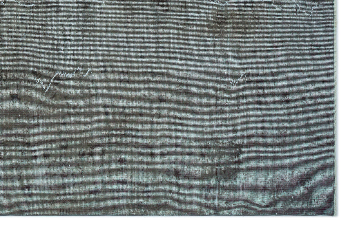 Gray Over Dyed Vintage Rug 5&#39;7&#39;&#39; x 8&#39;8&#39;&#39; ft 169 x 263 cm