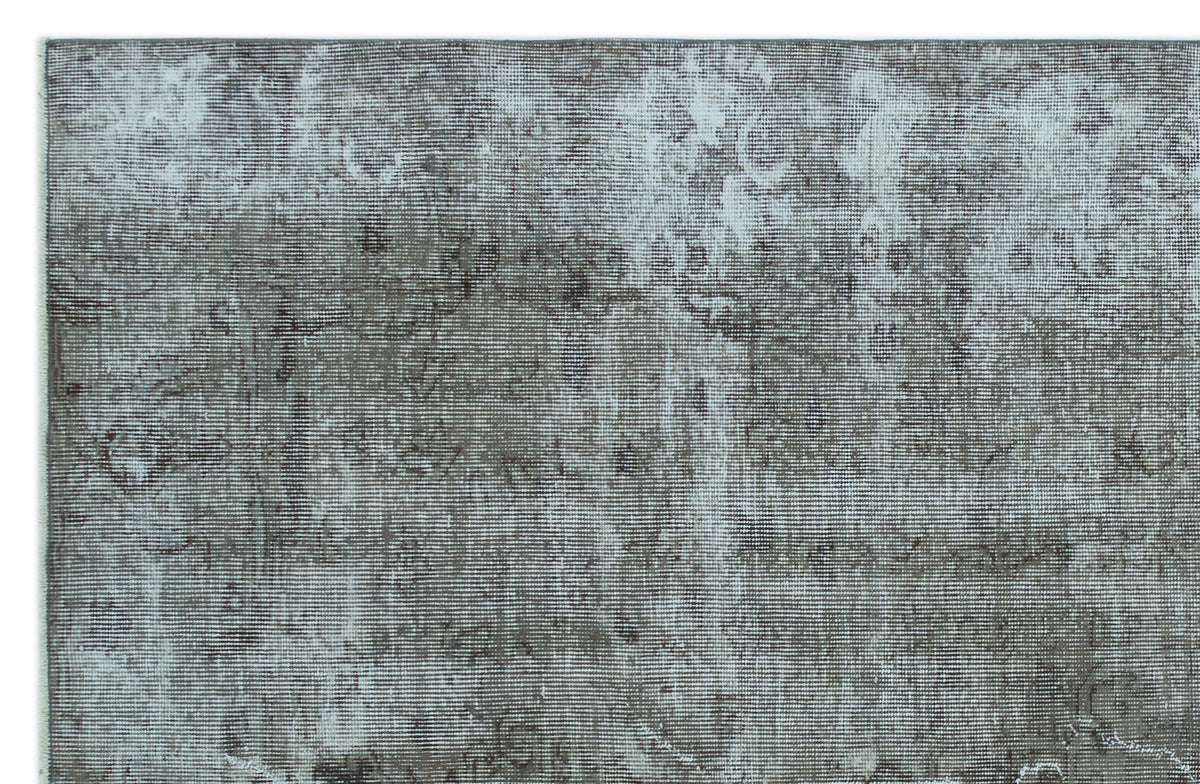 Gray Over Dyed Vintage Rug 5&#39;7&#39;&#39; x 8&#39;8&#39;&#39; ft 169 x 263 cm