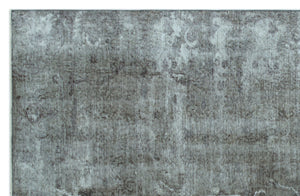 Gray Over Dyed Vintage Rug 5'7'' x 8'8'' ft 169 x 263 cm