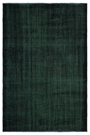 Black Over Dyed Vintage Rug 5'2'' x 8'1'' ft 158 x 246 cm